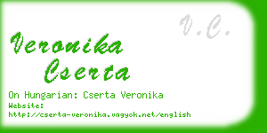 veronika cserta business card